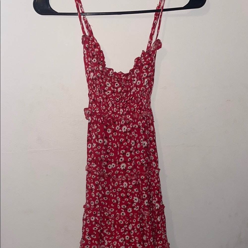 Floral Red Sundress